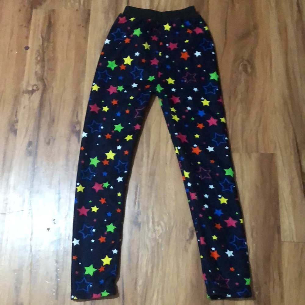 Colorful Star Print Kids Leggings